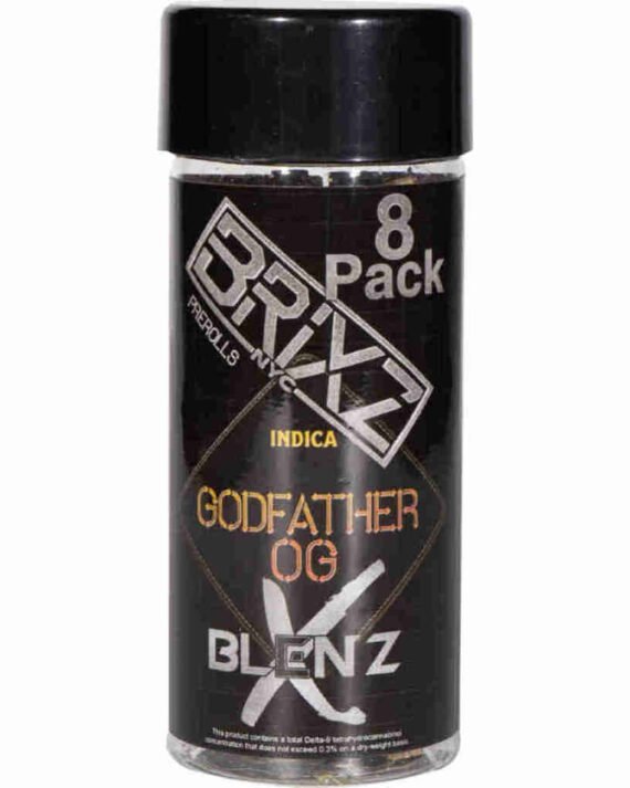 BRIXZ X Blenz 8-Pack Indica Pre-Rolls 6g Godfather OG
