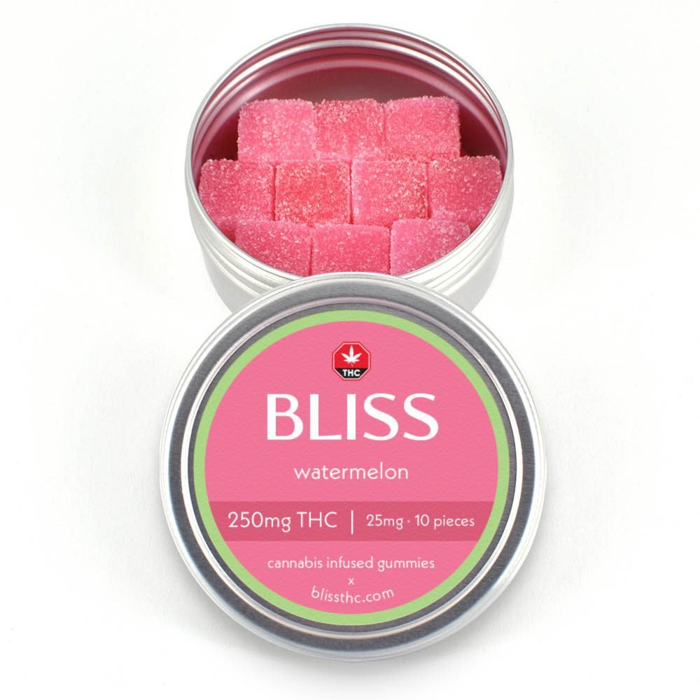 Bliss – Watermelon Cannabis Infused Gummies 250MG THC