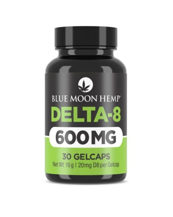 Blue Moon Hemp Delta 8 THC Gel Caps 20mg