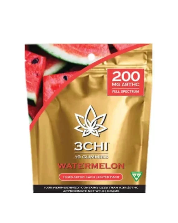 Buy 3Chi Delta 9 THC Gummies 200mg, 20ct – Watermelon