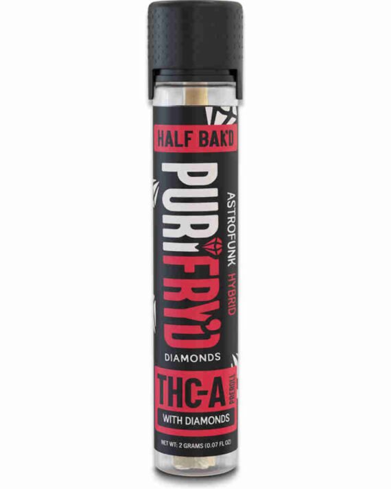 Buy Half Bak’d PuriFry’d THCA Diamond Infused Pre-Rolls