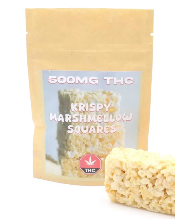 Buy Marshmallow Squares – 500mg THC