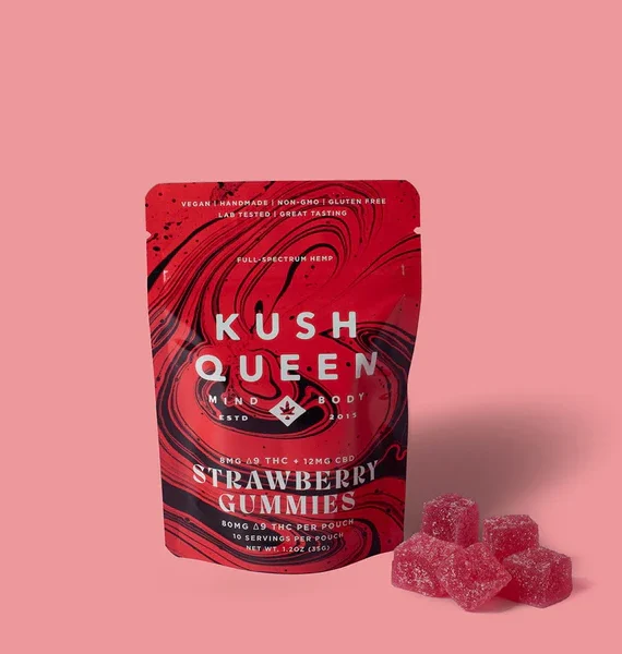 Buy Strawberry Delta 9 THC + CBD Gummies
