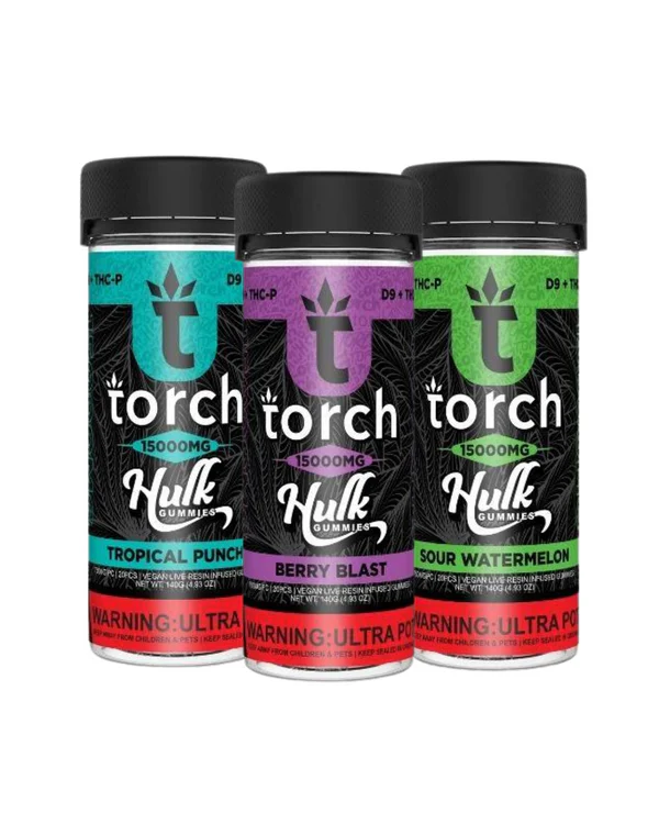 Buy Torch Live Resin Hulk Gummies 15,000mg