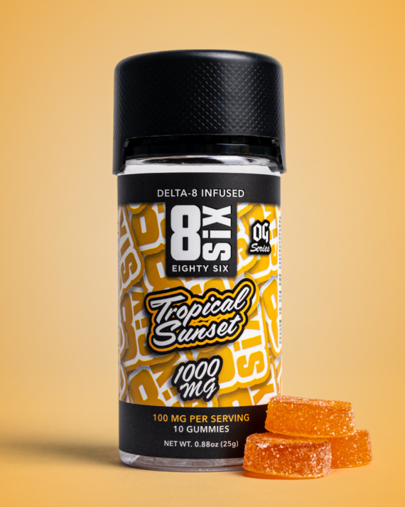 Buy Tropical Sunset 1000MG Delta-8 THC Gummies