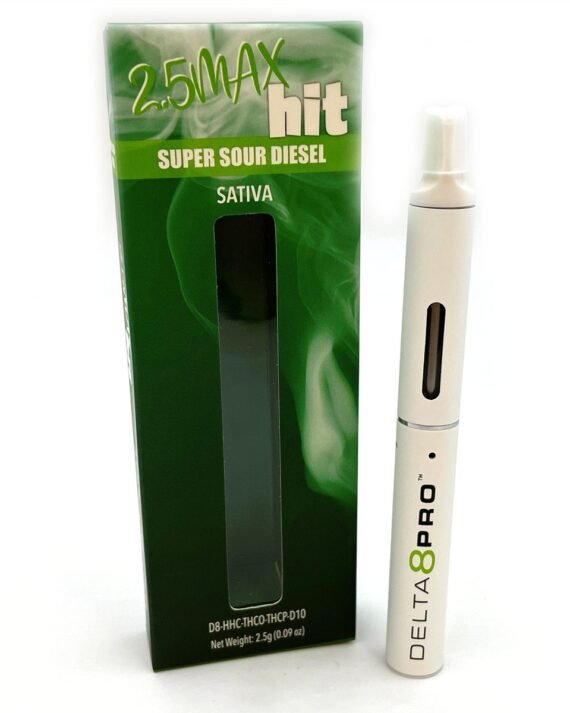 DELTA 8 PRO™ 2.5ML MAX HIT (Δ8 + HHC + THC-P + Δ10) DISPOSABLE VAPE SUPER SOUR DIESEL