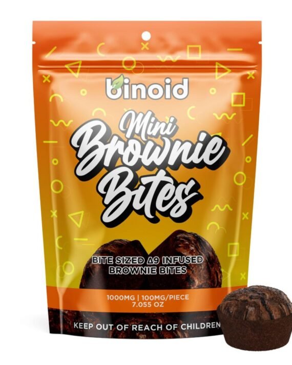 DELTA 9 MINI BROWNIE BITES – 1000MG
