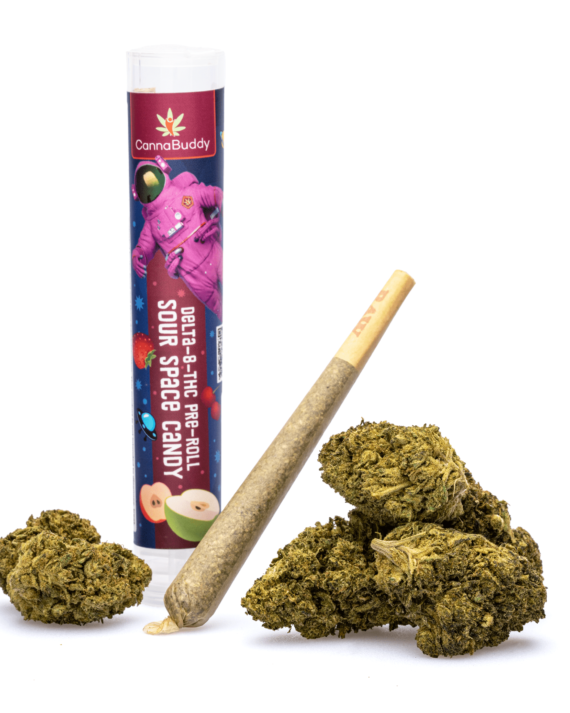 Delta 8 THC Infused Pre-Roll – Sour Space Candy