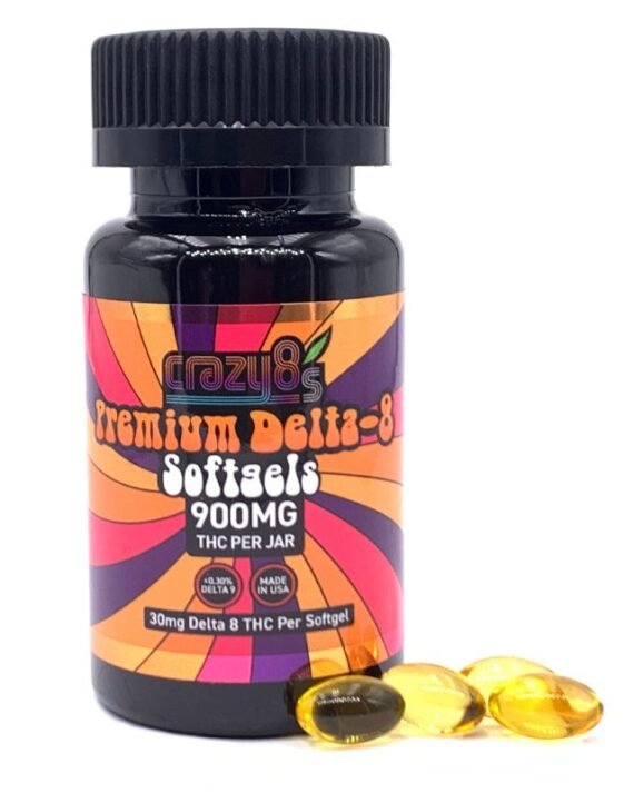 Delta 8 THC Softgel Capsules – 30mgs Each