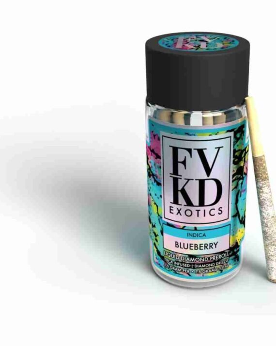 FVKD Exotics THCA Diamond Coated Pre-Rolls 5pc 7.5g