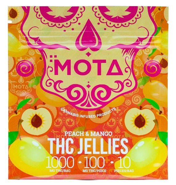 MOTA Peach Mango Jellies 1000mg THC