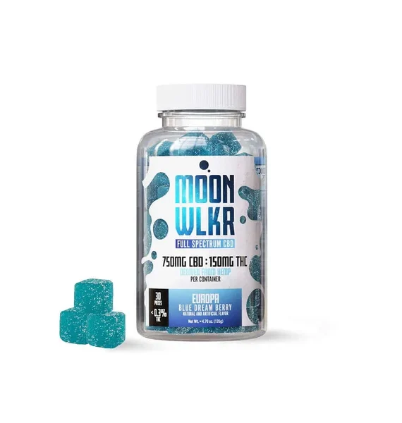 Moonwlkr CBD + Delta 9 THC Gummies – Blue Dream Berry
