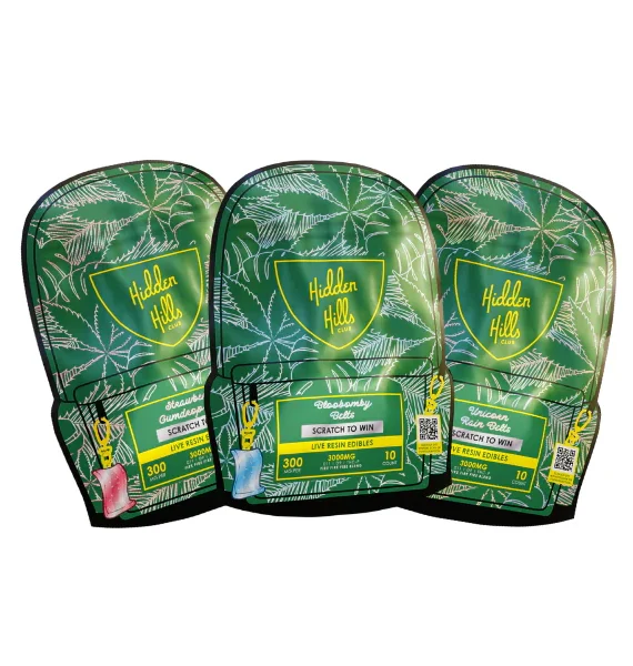 Order Hidden Hills Live Resin Gummy Belts 3000mg