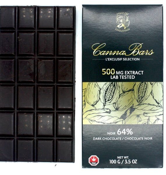 Popeyes Extractions Craft Dark Chocolate CannaBar – 500MG