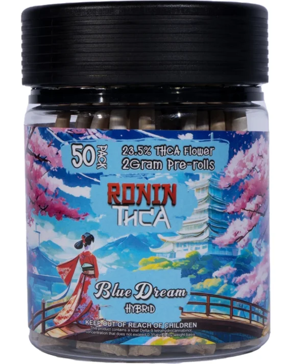 Ronin THC-A 50-Pack Pre-Rolls 100g