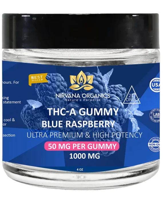 THC-A Gummies Blue Raspberry