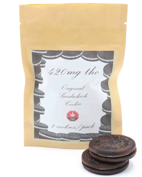 Weed Infused Cookie Sandwich – 420mg THC