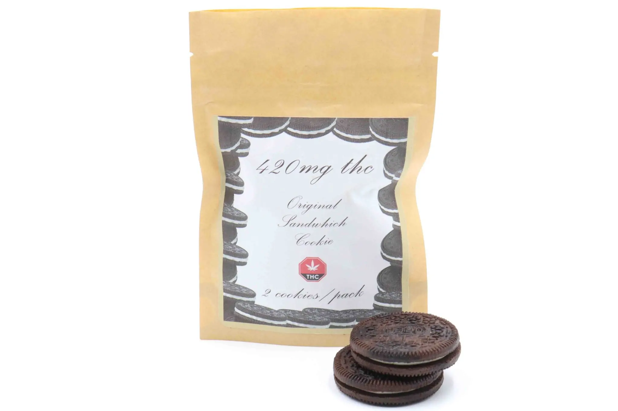 Weed Infused Cookie Sandwich – 420mg THC
